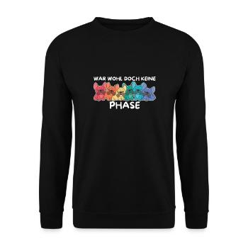 Rainbow Flag Gay Pride LGBTQ French Bulldog - Unisex Sweatshirt - black - Front - Alina (178cm) & Michal (187cm)