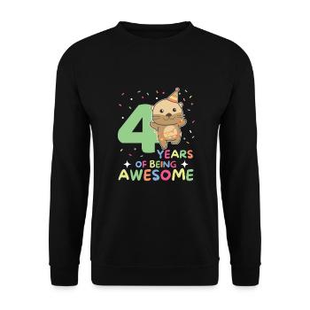 Loutre pour les enfants de 4 ans - Sweat-shirt Unisexe - noir - Devant - Alina (178cm) & Michal (187cm)
