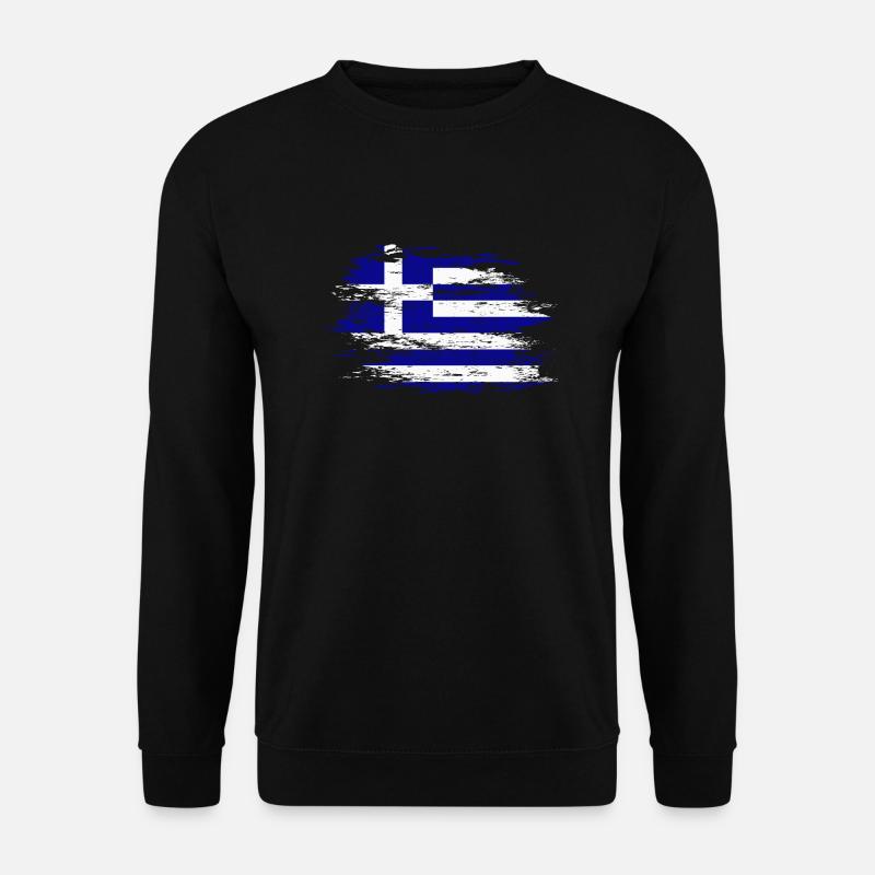 Drapeau de la Grèce utilisé - Sweat-shirt Unisexe - noir