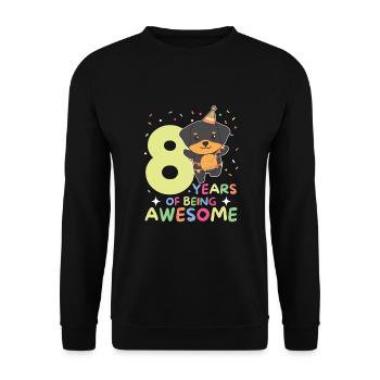 Rottweiler pour les enfants de 8 ans de huit ans - Sweat-shirt Unisexe - noir - Devant - Alina (178cm) & Michal (187cm)