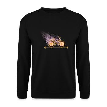 Marathon Triathlon Running Jogging Biking Cycling - Unisex Sweatshirt - black - Front - Alina (178cm) & Michal (187cm)
