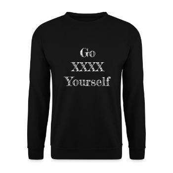 Va te faire foutre - Sweat-shirt Unisexe - noir - Devant - Alina (178cm) & Michal (187cm)