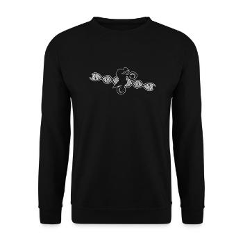 Motorcross Motorradfahrer Motorrad Motorradfan - Unisex Pullover - Schwarz - Vorne - Alina (178cm) & Michal (187cm)