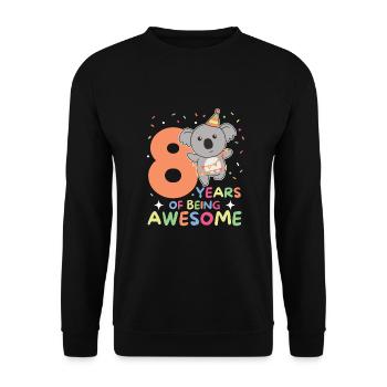 Koala pour les enfants de 8 ans de huit ans - Sweat-shirt Unisexe - noir - Devant - Alina (178cm) & Michal (187cm)