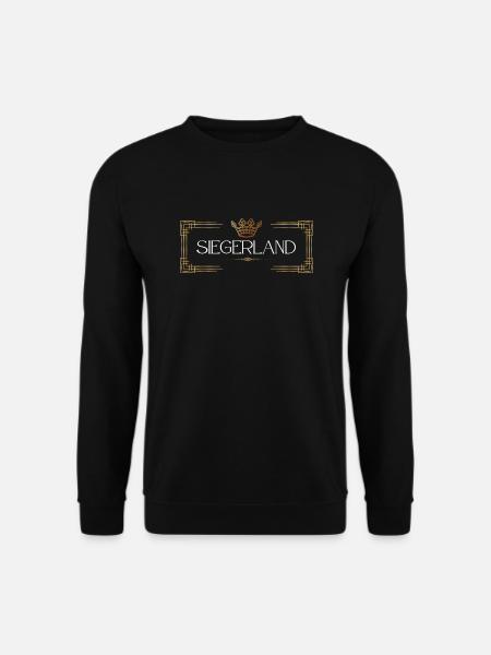 Siegerland - beim goldenen Krönchen - Unisex Pullover - Schwarz