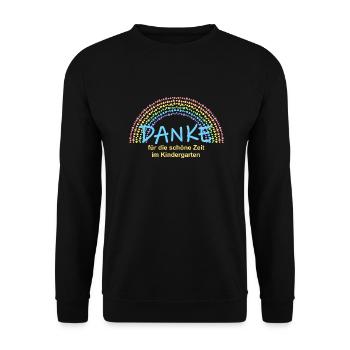 Kindergarten Verabschiedung Schulkind Einschulung - Unisex Pullover - Schwarz - Vorne - Alina (178cm) & Michal (187cm)
