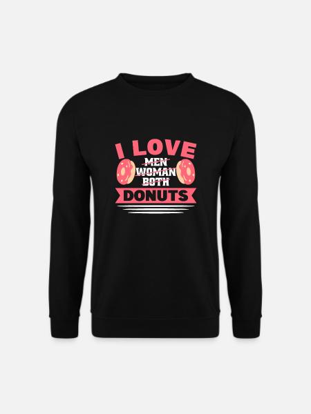 Aroace Agender Asexuell Flag Pride LGBTQ Donuts - Unisex Pullover - Schwarz