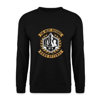 Chess Chess piece King Pawn Dream - Unisex Sweatshirt - black - Front - Alina (178cm) & Michal (187cm)