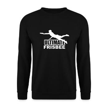 Frisbee Throwing Disc Sport - Unisex Sweatshirt - black - Front - Alina (178cm) & Michal (187cm)