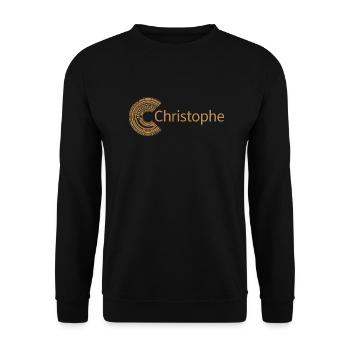 For Christophe - Unisex Sweatshirt - black - Front - Alina (178cm) & Michal (187cm)