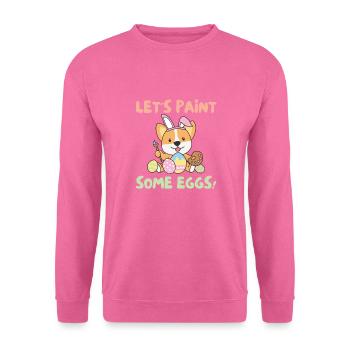 cute dogs for Easter Corgi - Unisex Sweatshirt - pink - Front