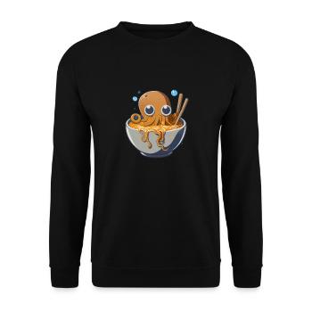 Mais le premier poulpe sucré ramen mange des ramen - Sweat-shirt Unisexe - noir - Devant - Alina (178cm) & Michal (187cm)