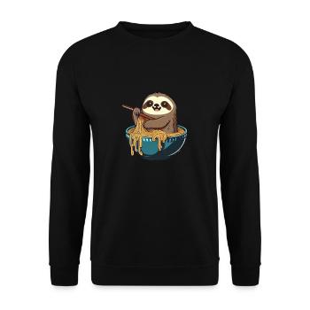 Mais le premier ramen doux paresseux mange des ramen - Sweat-shirt Unisexe - noir - Devant - Alina (178cm) & Michal (187cm)