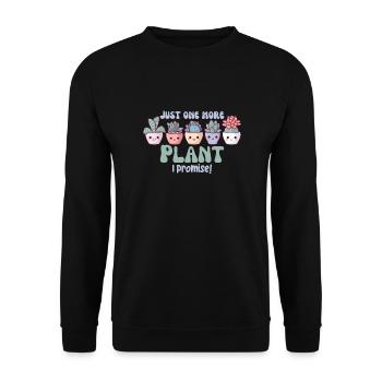 Funny Plant Saying Plant Kawaii Succulent - Unisex Sweatshirt - black - Front - Alina (178cm) & Michal (187cm)