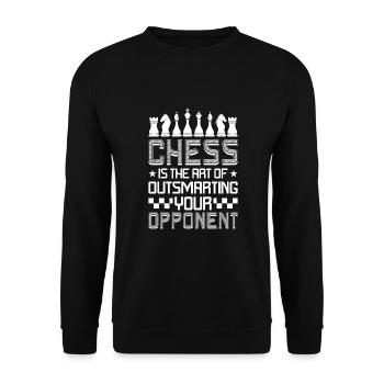 Chess Chess piece King Pawn Dream - Unisex Sweatshirt - black - Front - Alina (178cm) & Michal (187cm)