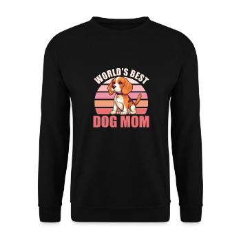 Les meilleurs chiens du monde Maman Mignon Beagle - Sweat-shirt Unisexe - noir - Devant - Alina (178cm) & Michal (187cm)