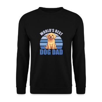 Les meilleurs chiens du monde Daddy Cute Golden Retriever - Sweat-shirt Unisexe - noir - Devant - Alina (178cm) & Michal (187cm)