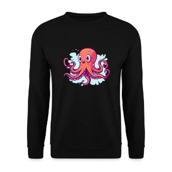 Calmar - Sweat-shirt Unisexe - noir - Devant - Alina (178cm) & Michal (187cm)