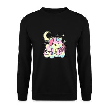 Kawaii Gothic Red Panda Pastel Gothic - Unisex Sweatshirt - black - Front - Alina (178cm) & Michal (187cm)