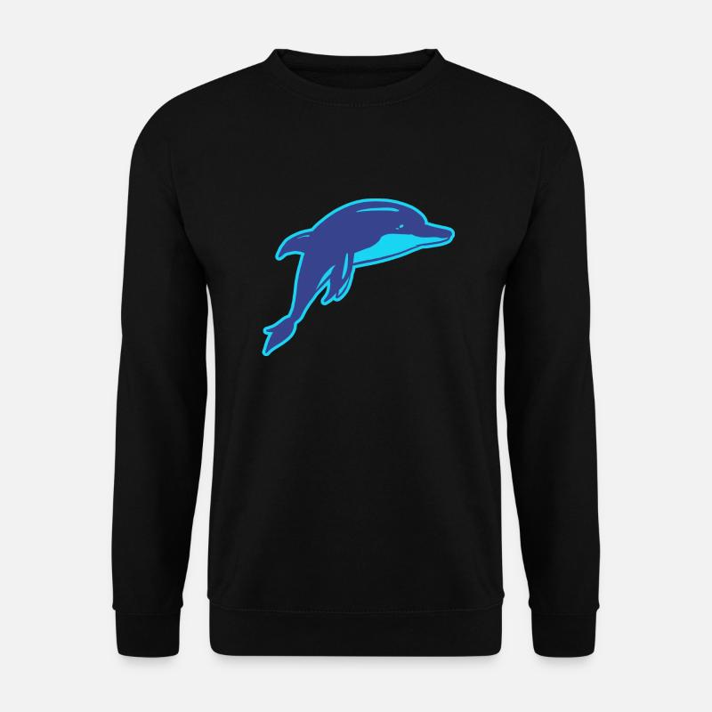 Der Delphin - Unisex Pullover - Schwarz