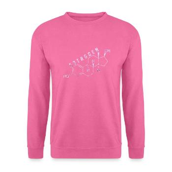 molécule d’œstrogène - Sweat-shirt Unisexe - rose - Devant
