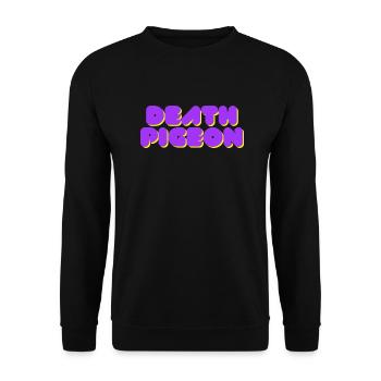 Logo der Todestaube - Unisex Pullover - Schwarz - Vorne - Alina (178cm) & Michal (187cm)