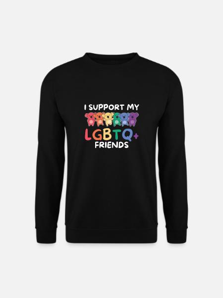 Rainbow Flag Gay Pride LGBTQ Koala - Unisex Pullover - Schwarz