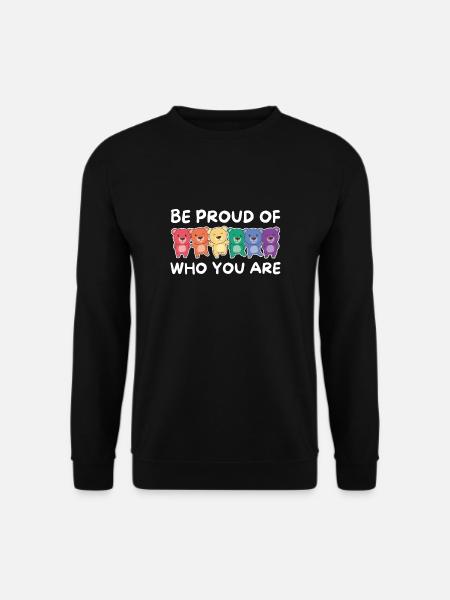 Rainbow Flag Gay Pride LGBTQ Bär - Unisex Pullover - Schwarz