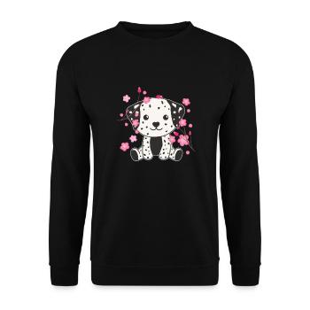Dalmatian animaux mignons pour enfants kawaii - Sweat-shirt Unisexe - noir - Devant - Alina (178cm) & Michal (187cm)