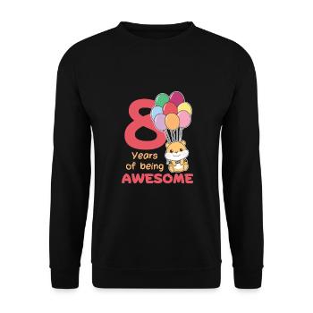 Hamster pour les enfants de 8 ans de huit ans - Sweat-shirt Unisexe - noir - Devant - Alina (178cm) & Michal (187cm)