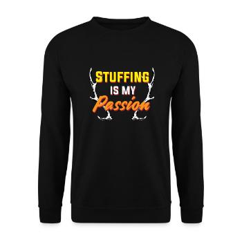 Lustiges Taxidermie und Tierpräparator Taxidermist - Unisex Pullover - Schwarz - Vorne - Alina (178cm) & Michal (187cm)