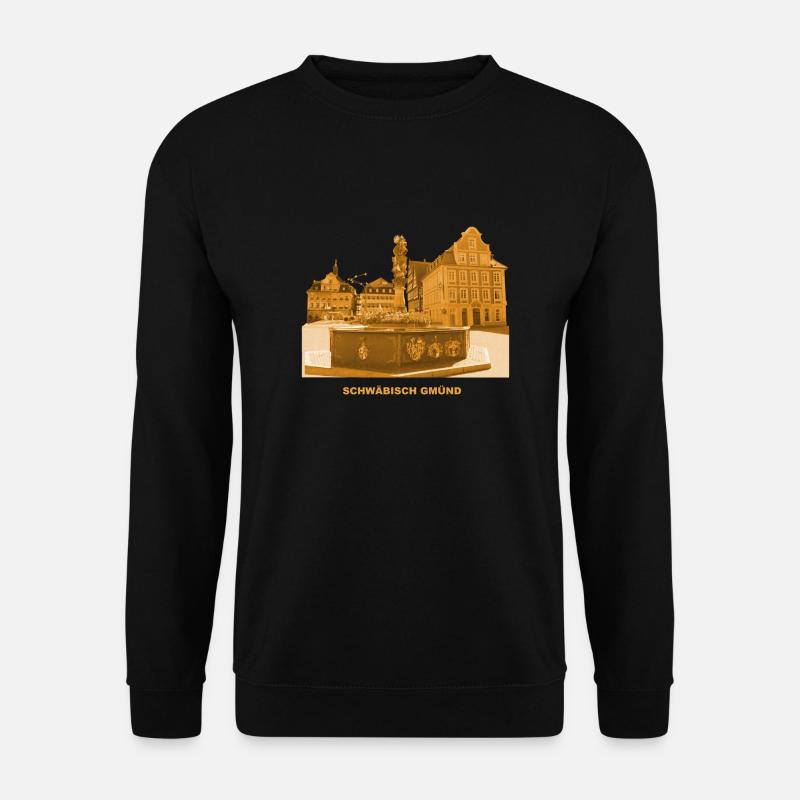 Schwäbisch Gmünd Rathaus Marienbrunnen Baden-Württ - Unisex Pullover - Schwarz