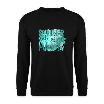 Summer surf croatia beach paradise party vibes Usa - Unisex Sweatshirt - black - Front - Alina (178cm) & Michal (187cm)