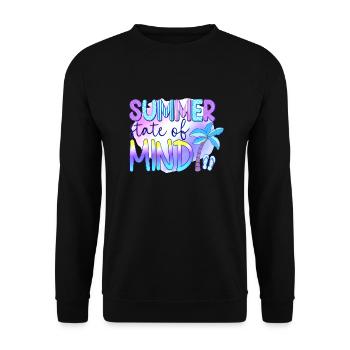 Summer surf croatia beach paradise party vibes Usa - Unisex Sweatshirt - black - Front - Alina (178cm) & Michal (187cm)