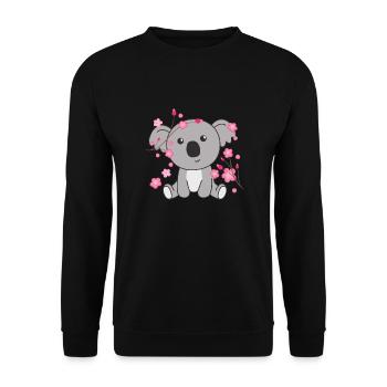 Koala Animaux mignons pour enfants Kawaii - Sweat-shirt Unisexe - noir - Devant - Alina (178cm) & Michal (187cm)