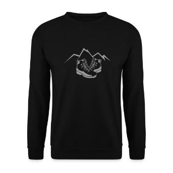 Randonnée en montagne - Randonnée en montagne - Sweat-shirt Unisexe - noir - Devant - Alina (178cm) & Michal (187cm)