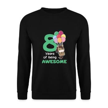 Cheval pour les enfants de 8 ans de huit ans - Sweat-shirt Unisexe - noir - Devant - Alina (178cm) & Michal (187cm)
