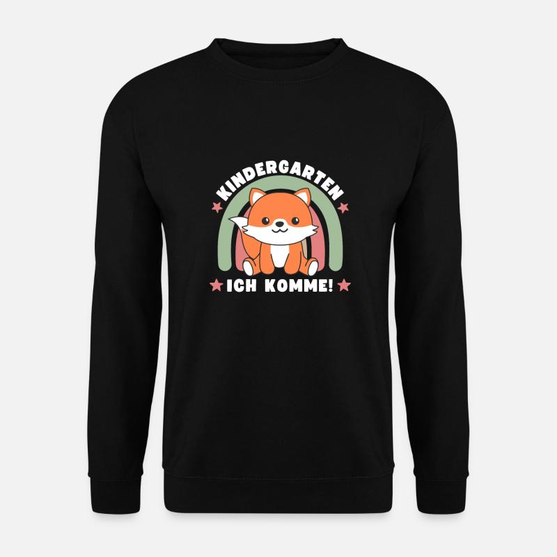 Kindergarten Ich Komme! Fuchs - Unisex Pullover - Schwarz
