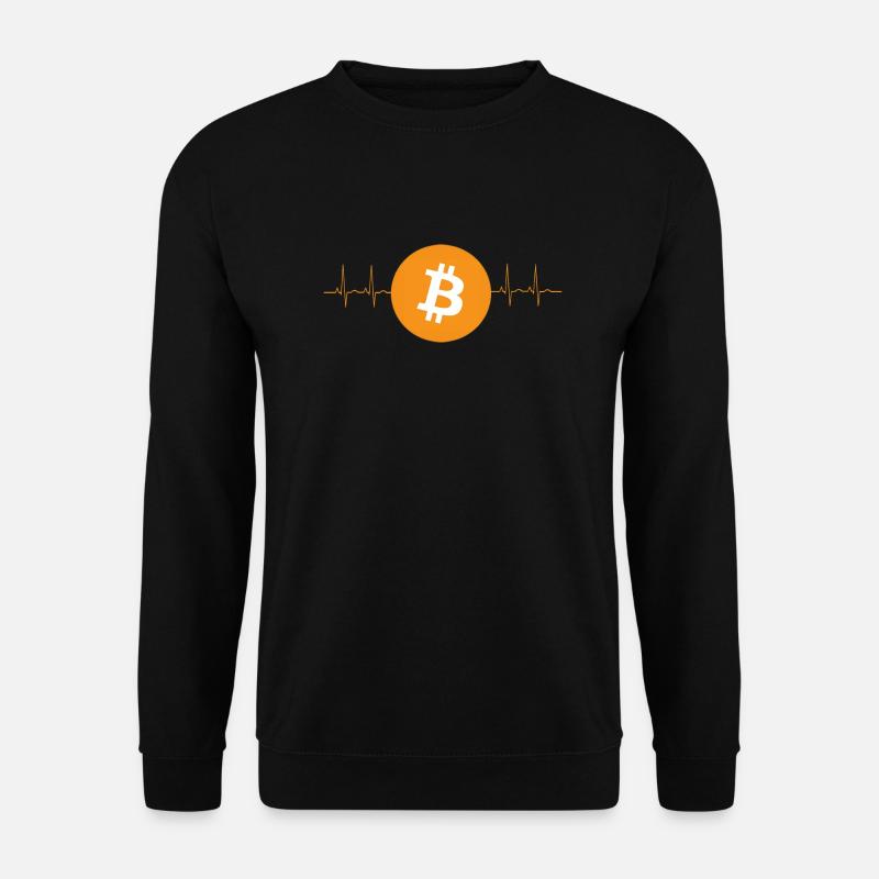 Bitcoin Herzschlag - Unisex Pullover - Schwarz