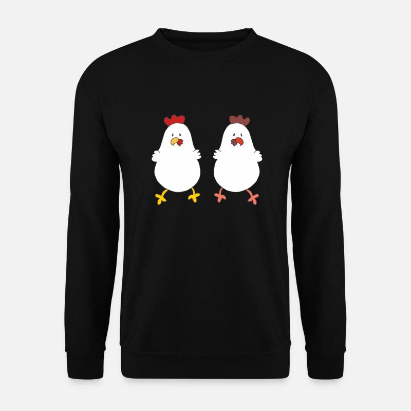hühnerfreunde - Unisex Pullover - Schwarz