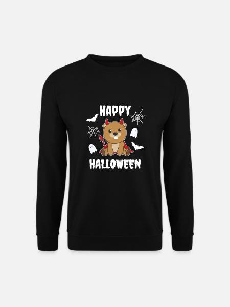 Beaver Happy Halloween Devil Costume - Sweat-shirt Unisexe - noir