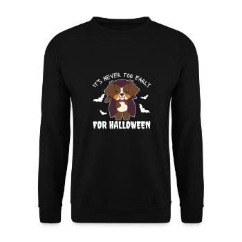 Le berger australien n’est jamais trop tôt pour - Sweat-shirt Unisexe - noir - Devant - Alina (178cm) & Michal (187cm)