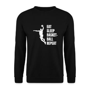 Équipe de basket-ball Joueur de basket-ball Basket-ball - Sweat-shirt Unisexe - noir - Devant - Alina (178cm) & Michal (187cm)