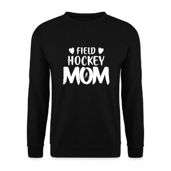 Field Hockey Mom Field Hockey Player - Unisex Pullover - Schwarz - Vorne - Alina (178cm) & Michal (187cm)