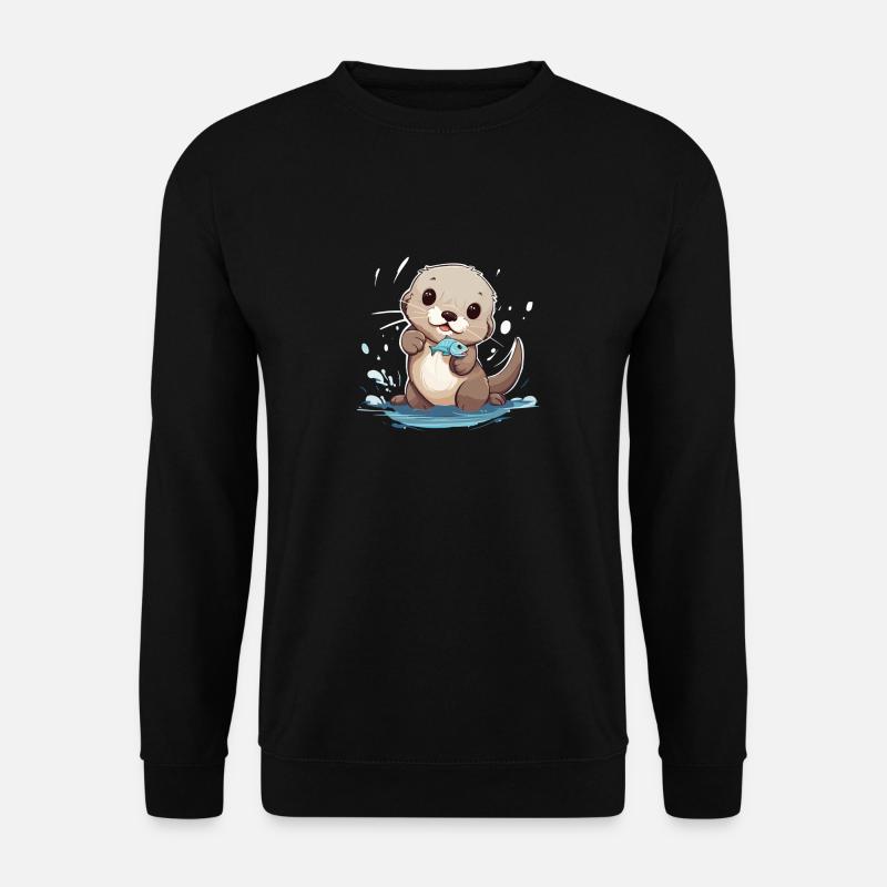 Süßer Babyotter - Unisex Pullover - Schwarz