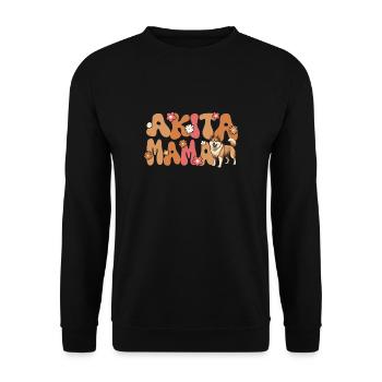 Akita Groovy Akita Mama - Unisex Pullover - Schwarz - Vorne - Alina (178cm) & Michal (187cm)