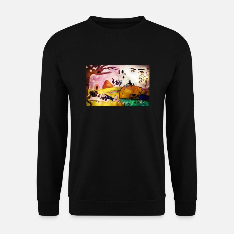 abstrakte Kunst - Unisex Pullover - Schwarz