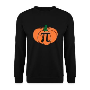 Pumpkin Pie Pi Math Teacher Thanksgiving Pi Day - Unisex Sweatshirt - black - Front - Alina (178cm) & Michal (187cm)