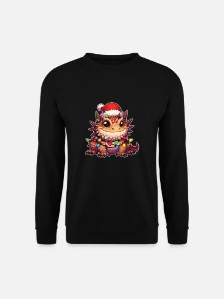 Julefe lys torn djævel - Unisex sweater - sort