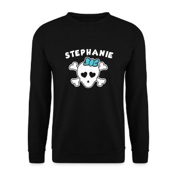 Pirate Stephanie Design pour les filles et les femmes - Sweat-shirt Unisexe - noir - Devant - Alina (178cm) & Michal (187cm)